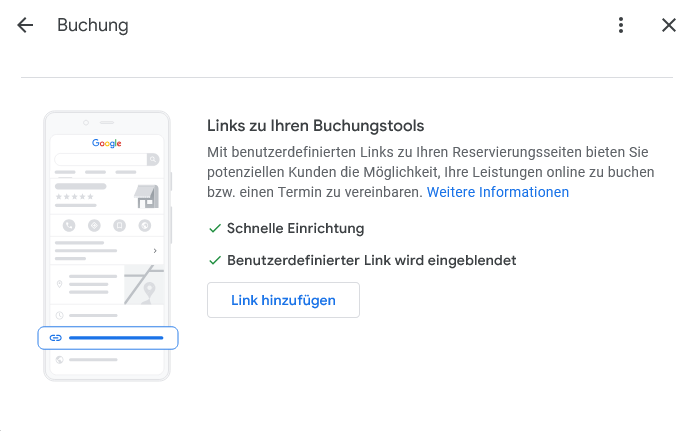 Google Business Buchungen 